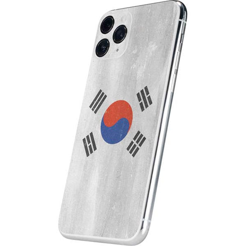 South Korean Flag Distressed iPhone 11 Pro Skin